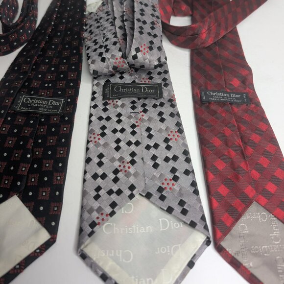 x3 Dior Silk Ties - Picture 1 of 5
